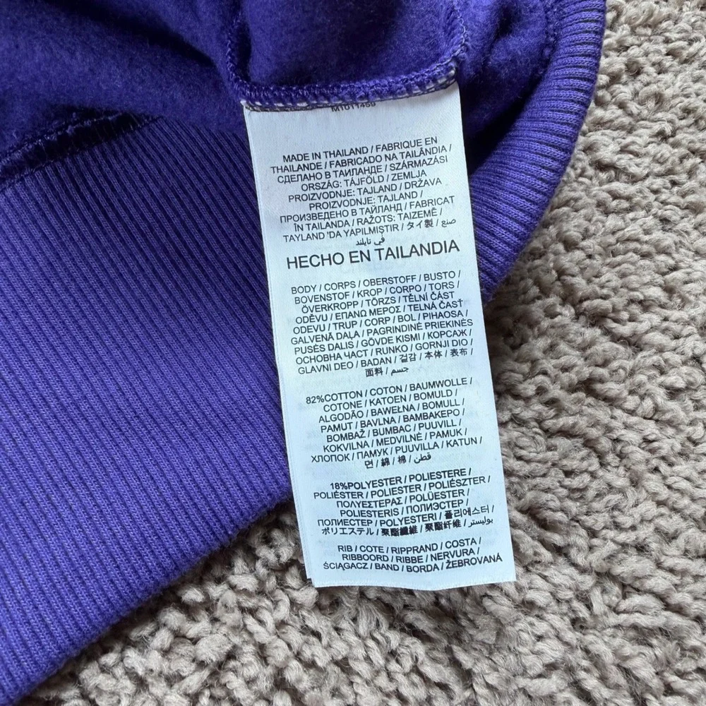 Nike Baltimore Ravens Women XL Colorblock Cropped oversized Sweatshirt sporty
